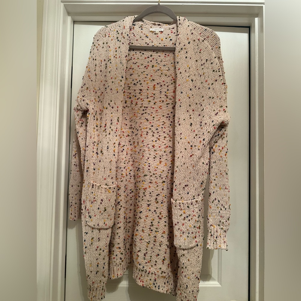 Chic Soul multicolor dot cardigan size XL